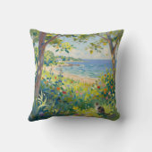 Cat Flowers And Sea クッション (裏面)