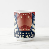 Cat for Harris/Walz Coffee Mug コーヒーマグカップ (中央)