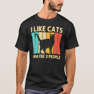 Cat For Men Women Black Cat  Cat Person Cats Tシャツ
