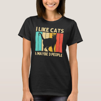 Cat For Men Women Black Cat  Cat Person Cats Tシャツ