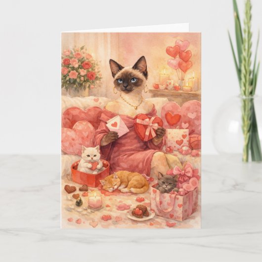 Cat for Valentine's Day  カード (正面)