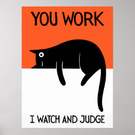 Cat | Funny & decorative Poster ポスター