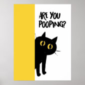 Cat | Funny & decorative Poster  ポスター (正面)