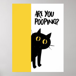 Cat | Funny & decorative Poster  ポスター