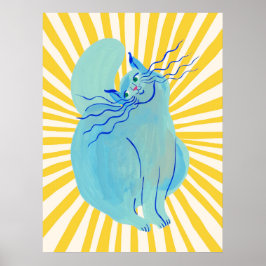 Cat | Funny & decorative Poster ポスター