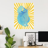 Cat | Funny & decorative Poster ポスター (ホームオフィス)