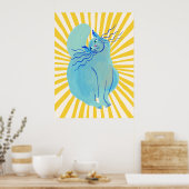 Cat | Funny & decorative Poster ポスター (キッチン)