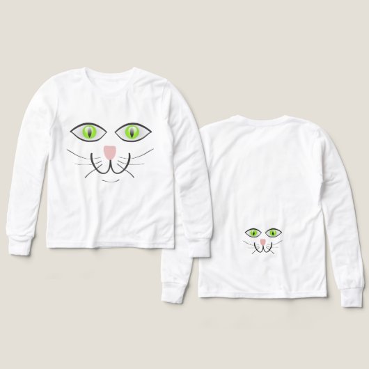 Cat Funny Face Cartoon-29034 (デザイン 正面＆背面)