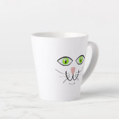 Cat Funny Face Cartoon-29034 カフェラテマグ (右アングル)