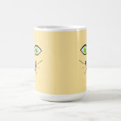 Cat Funny Face Cartoon-29034 コーヒーマグカップ (中央)