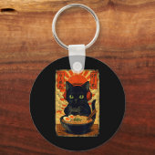 Cat Gamer Men Anime Kawaii Funny Gaming Headset Ca キーホルダー (正面)