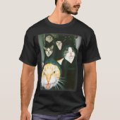 Cat Gang Meme Funny Chaotic Cats Unhinged Feline H Tシャツ (正面)