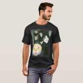 Cat Gang Meme Funny Chaotic Cats Unhinged Feline H Tシャツ (正面フル)