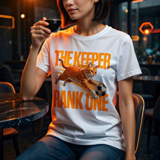 Cat Goalkeeper Tee – Funny Soccer Gift Tシャツ