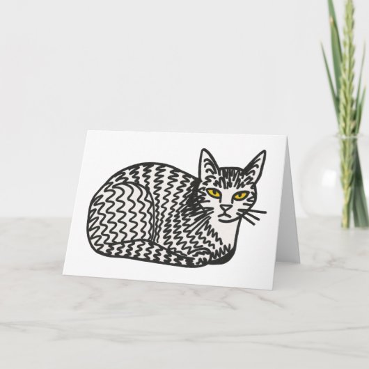 Cat Greeting card サンキューカード (正面)