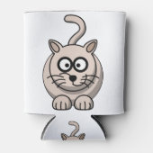 Cat Grey Panther Feline Wildcat Albino Predator 缶クーラー (正面)