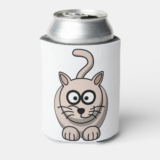 Cat Grey Panther Feline Wildcat Albino Predator 缶クーラー (缶裏面)