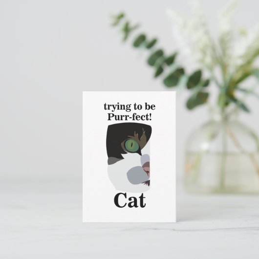 Cat Groomer Veterinary Pet 名刺 (スタンド正面)