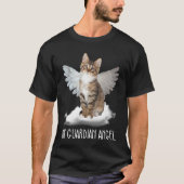 cat guardian angel wing cloud present tシャツ (正面)