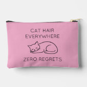 Cat hair everywhere zero regrets アクセサリーポーチ (裏面)