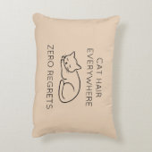 Cat hair everywhere zero regrets アクセントクッション (裏面(縦))