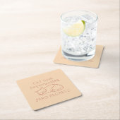 Cat hair everywhere zero regrets スクエアペーパーコースター (インサイチュ)