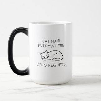 Cat hair everywhere zero regrets モーフィングマグカップ
