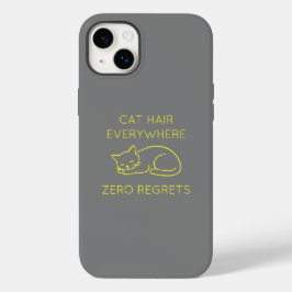 Cat hair everywhere zero regrets Case-Mate iPhone 14 plusケース