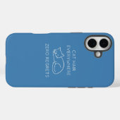 Cat hair everywhere zero regrets Case-Mate iPhoneケース (裏面 (横))