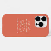 Cat hair everywhere zero regrets Case-Mate iPhoneケース (裏面 (横))