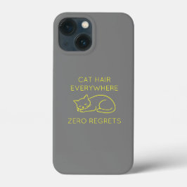 Cat hair everywhere zero regrets iPhone 13 miniケース
