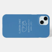 Cat hair everywhere zero regrets Case-Mate iPhoneケース (裏面 (横))