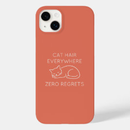 Cat hair everywhere zero regrets Case-Mate iPhone 14 plusケース