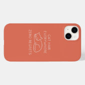 Cat hair everywhere zero regrets Case-Mate iPhoneケース (裏面 (横))
