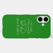 Cat hair everywhere zero regrets Case-Mate iPhoneケース (裏面 (横))