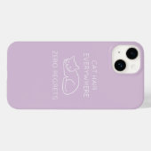 Cat hair everywhere zero regrets Case-Mate iPhoneケース (裏面 (横))