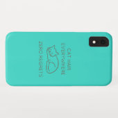 Cat hair everywhere zero regrets Case-Mate iPhoneケース (裏面(横))