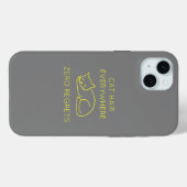 Cat hair everywhere zero regrets Case-Mate iPhoneケース (裏面 (横))