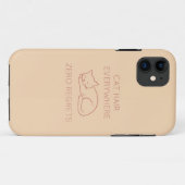 Cat hair everywhere zero regrets Case-Mate iPhoneケース (裏面(横))
