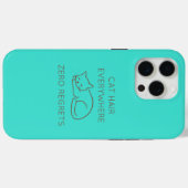 Cat hair everywhere zero regrets Case-Mate iPhoneケース (裏面 (横))