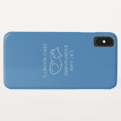 Cat hair everywhere zero regrets Case-Mate iPhoneケース (裏面(横))