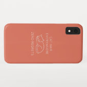 Cat hair everywhere zero regrets Case-Mate iPhoneケース (裏面(横))