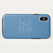 Cat hair everywhere zero regrets Case-Mate iPhoneケース (裏面(横))