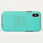 Cat hair everywhere zero regrets Case-Mate iPhoneケース (裏面(横))