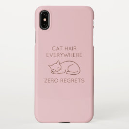 Cat hair everywhere zero regrets iPhone XS maxケース