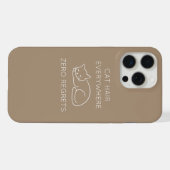 Cat hair everywhere zero regrets iPhoneケース (裏面横)