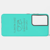 Cat hair everywhere zero regrets samsung galaxyケース (左側面)