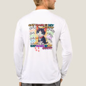 Cat Hair Is My Outfit トライブレンドＴシャツ (背面)