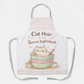 Cat Hair is My Secret Ingredient Kawaii Pastel エプロン (正面)