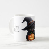 Cat Halloween Family コーヒーマグカップ (正面左)